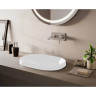 Овальная раковина VITRA FRAME накладная 56 см, без отверстия под смеситель, без перелива, белая 5652B403-0016