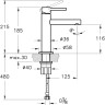 Смеситель VITRA ORIGIN для раковины, средний, медь A4255626
