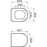 Универсальное тонкое сиденье для унитаза VITRA S50, микролифт 110-003-019